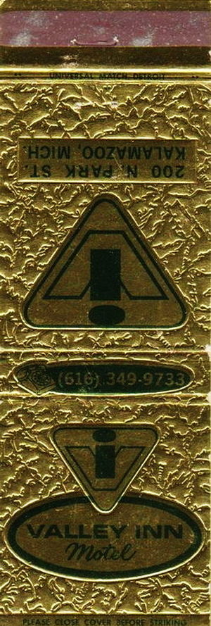 Kalamazoo Inn (Valley Inn Motel) - Matchbook
